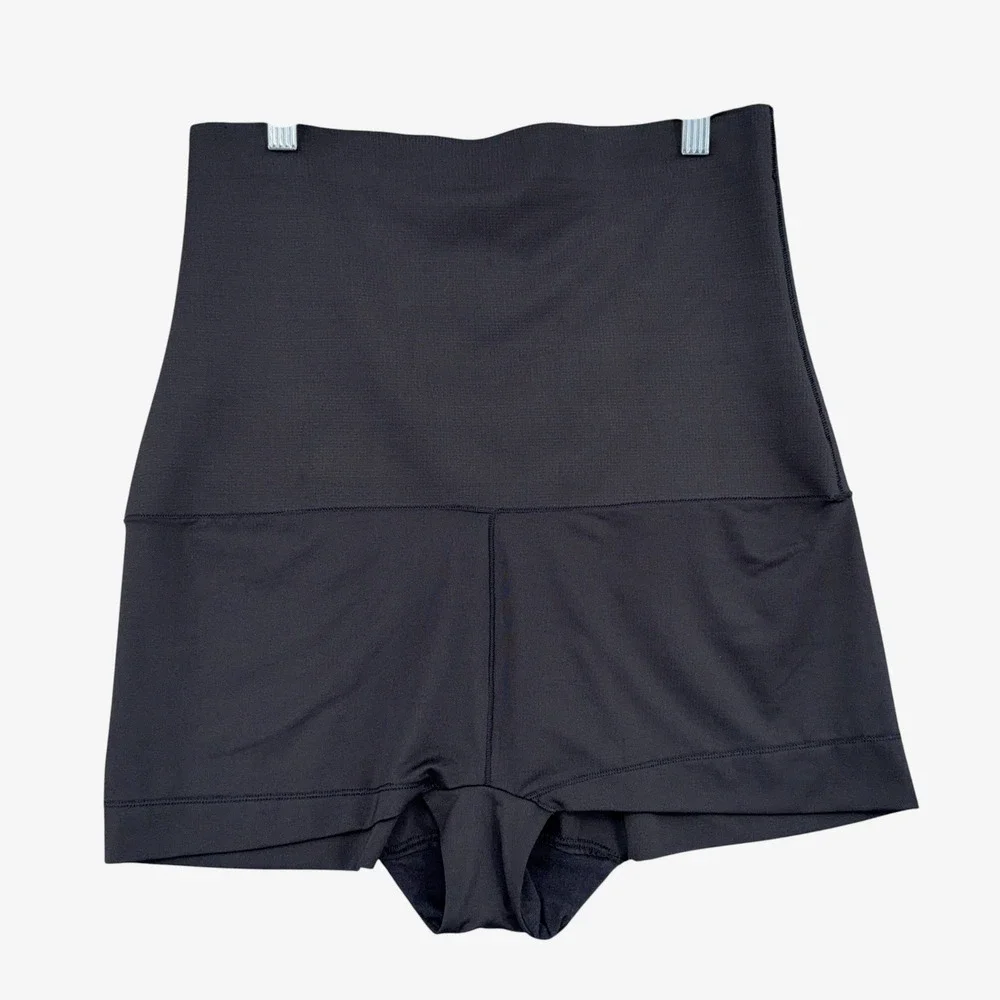 Maidenform High‎ Waist Shapewear Shorts Womens XL Polyester Spandex Black SE0701